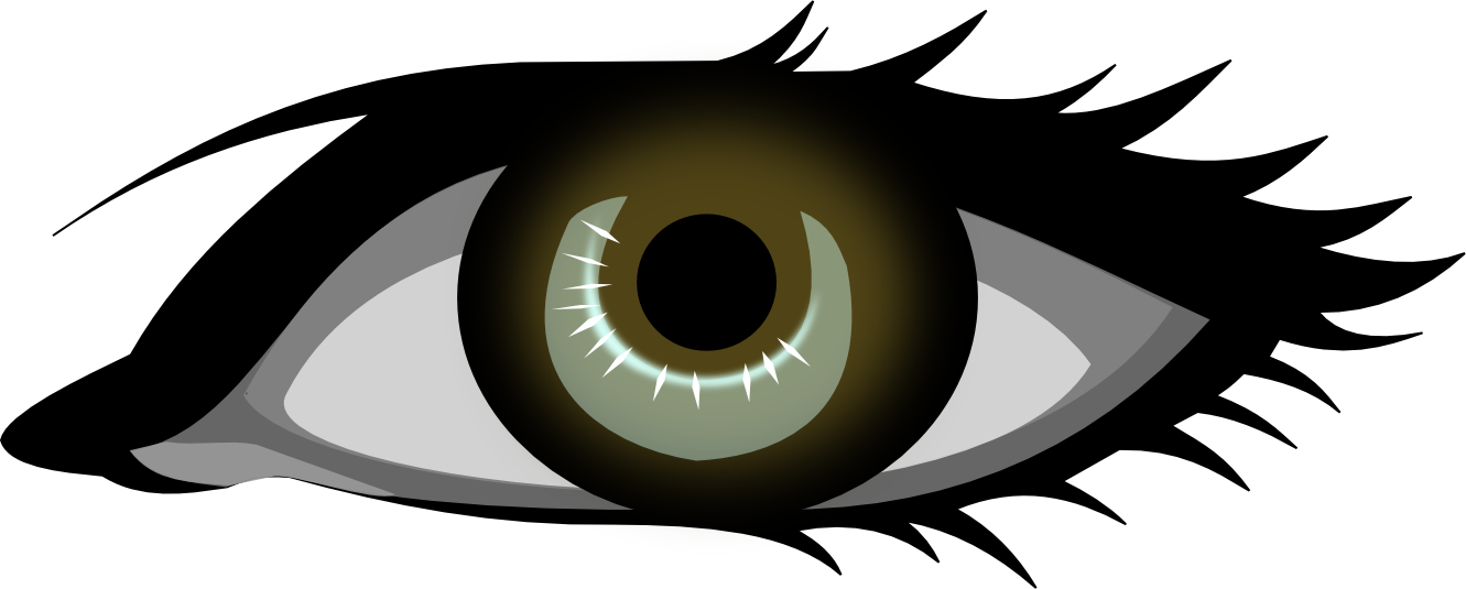 Black And White Eyeball Clipart