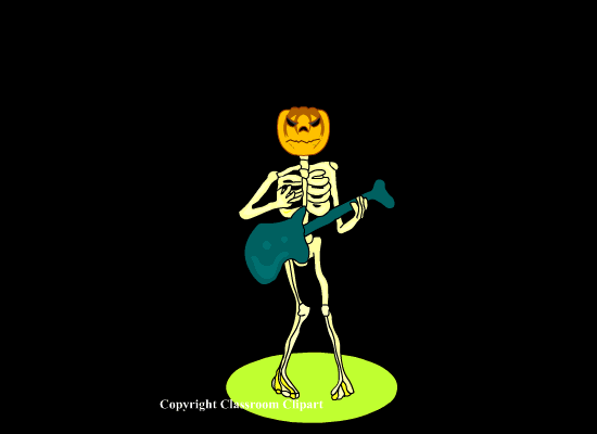 Halloween Animated Clipart: skeleton-ga-cc : Classroom Clipart