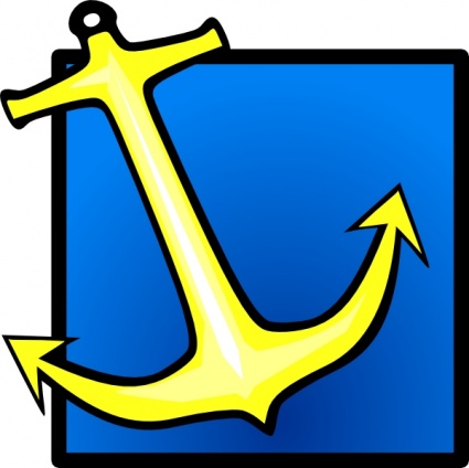 Download Yellow Anchor Blue Background clip art Vector Free ...