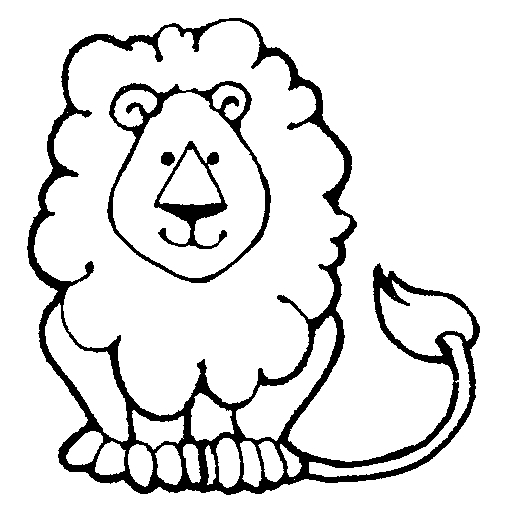 Black And White Lion Print - ClipArt Best