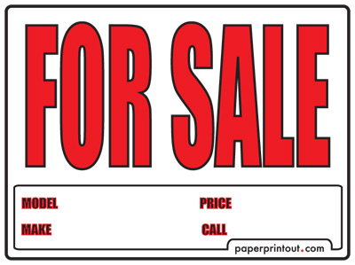 Printable For Sale Signs Image