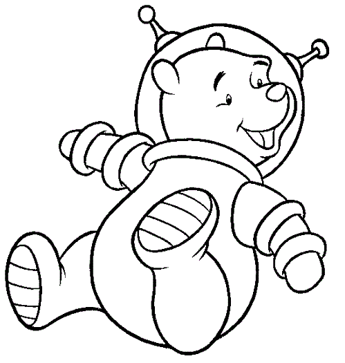 Cartoon Astronaut Coloring Pages | Coloring