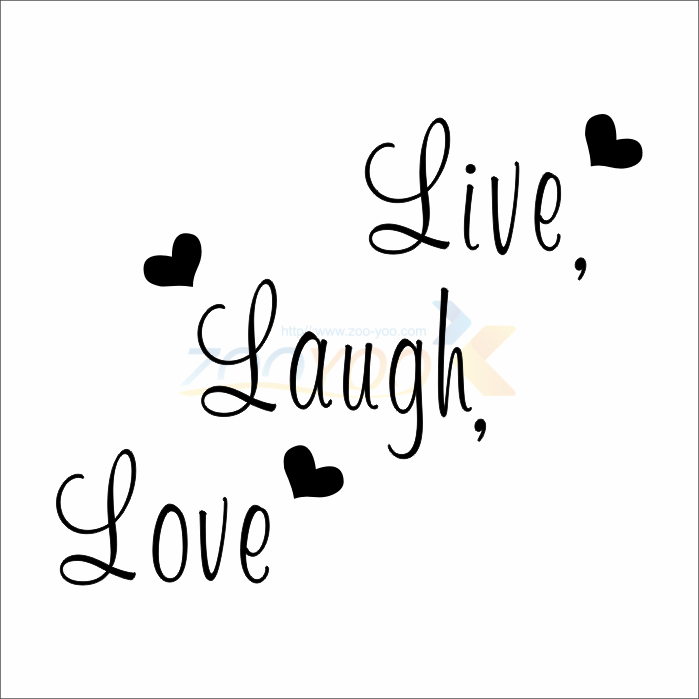 Aliexpress.com : Buy Live Laugh Love Family creative wall decals ...