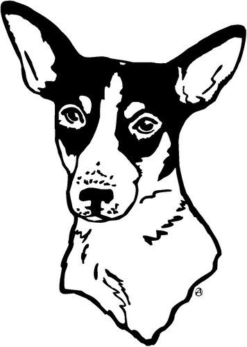 rat terrier clip art | To have a rat terrier is to love... | Pinterest