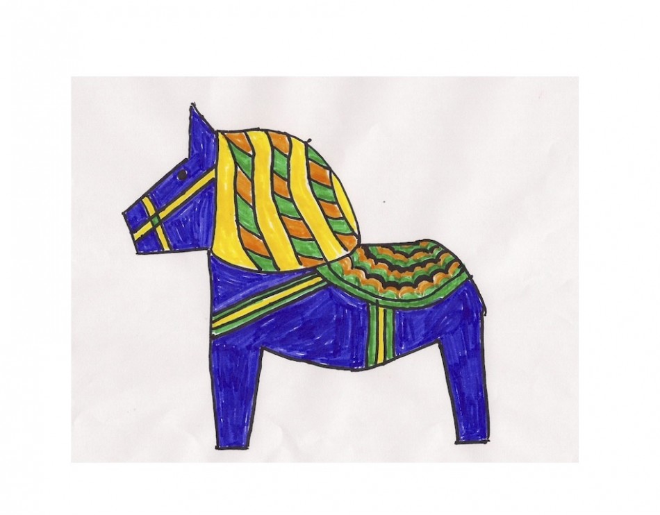 Art Lesson II-1: The Swedish Dala Horse | ArtAchieve Art Lessons