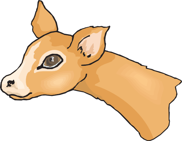 Cute Deer Head Clip art - Animal - Download vector clip art online