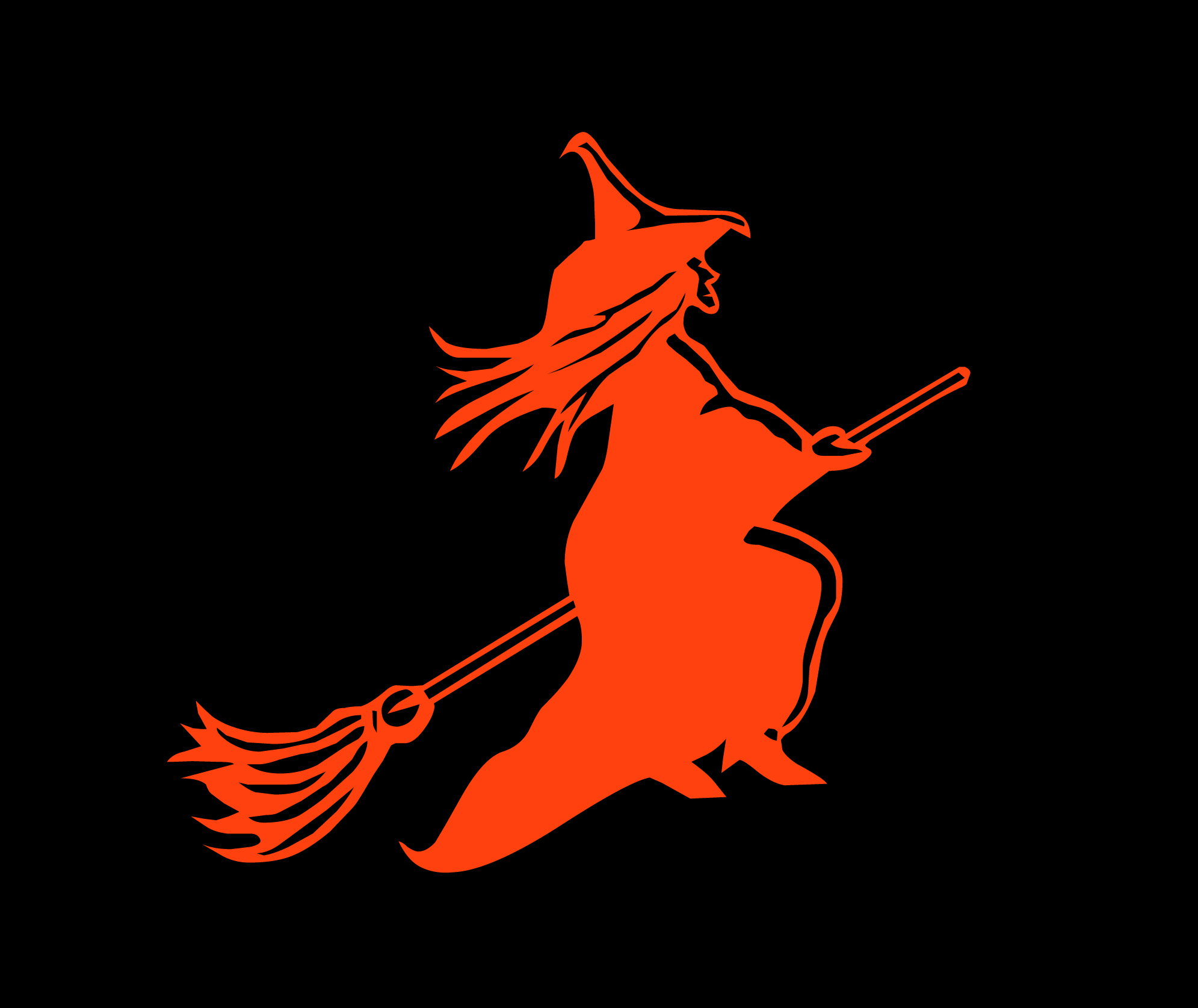 Halloween Witches On Broomsticks | Halloween Wallpapers 2014