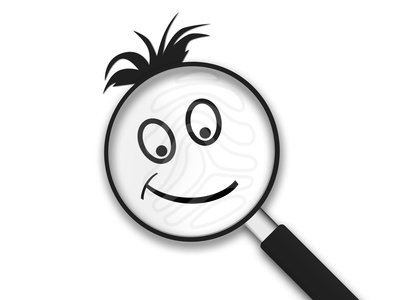 Magnifying Glass Smiley - clipart #