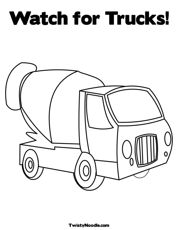 Garbage Truck Coloring Worksheets