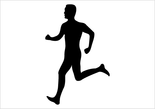 Silhouette Of Man Running - Cliparts.co