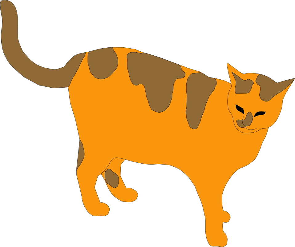 Free Stock Photos | Illustration of an orange cat | # 15041 ...