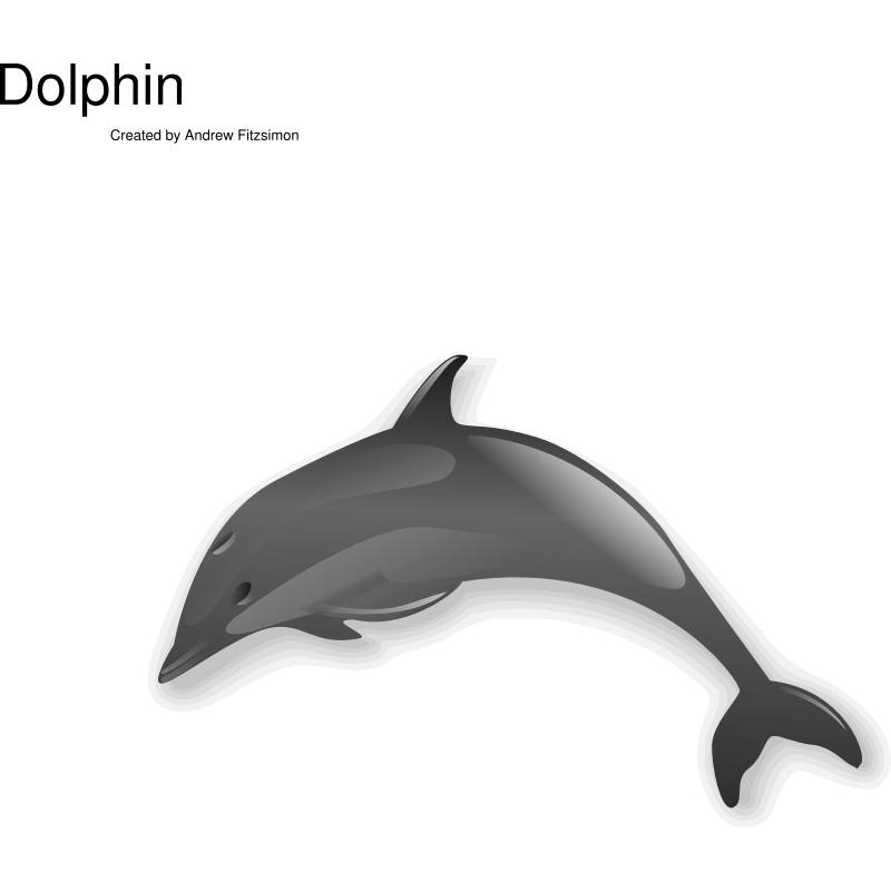 Clipart - Dolphin