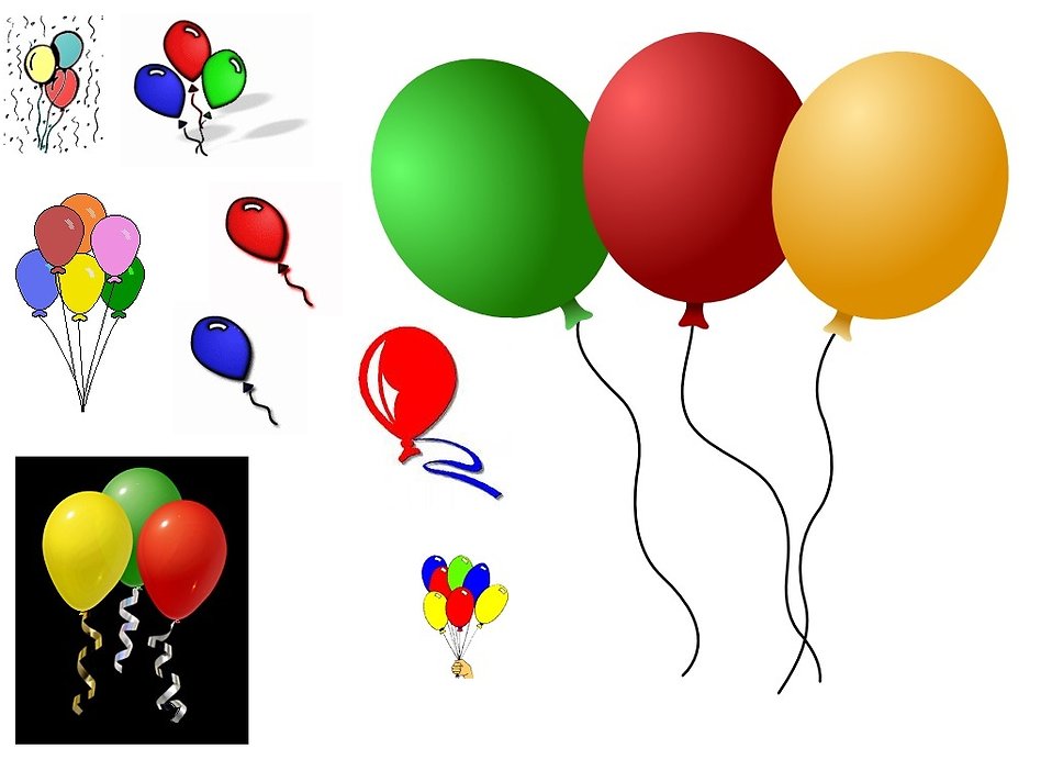 clip art balloons birthday free - photo #39