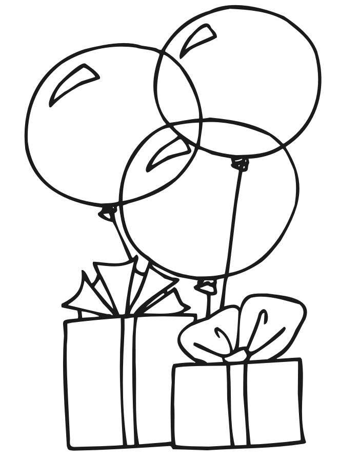 Birthday Balloons Coloring Pages | download free printable ...