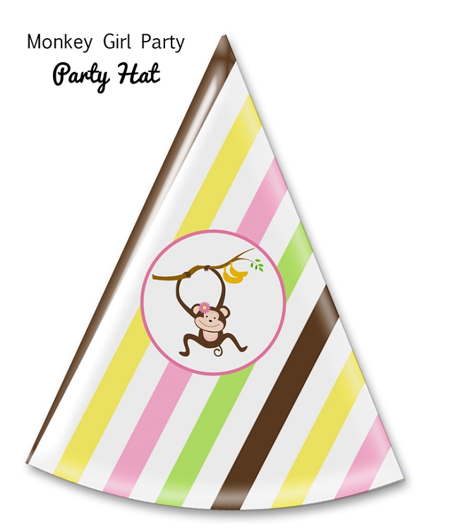 Monkey Girl Party - Party Hat