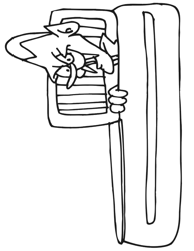 Vampire Coloring Page | Vampire Looking Out Of Coffin
