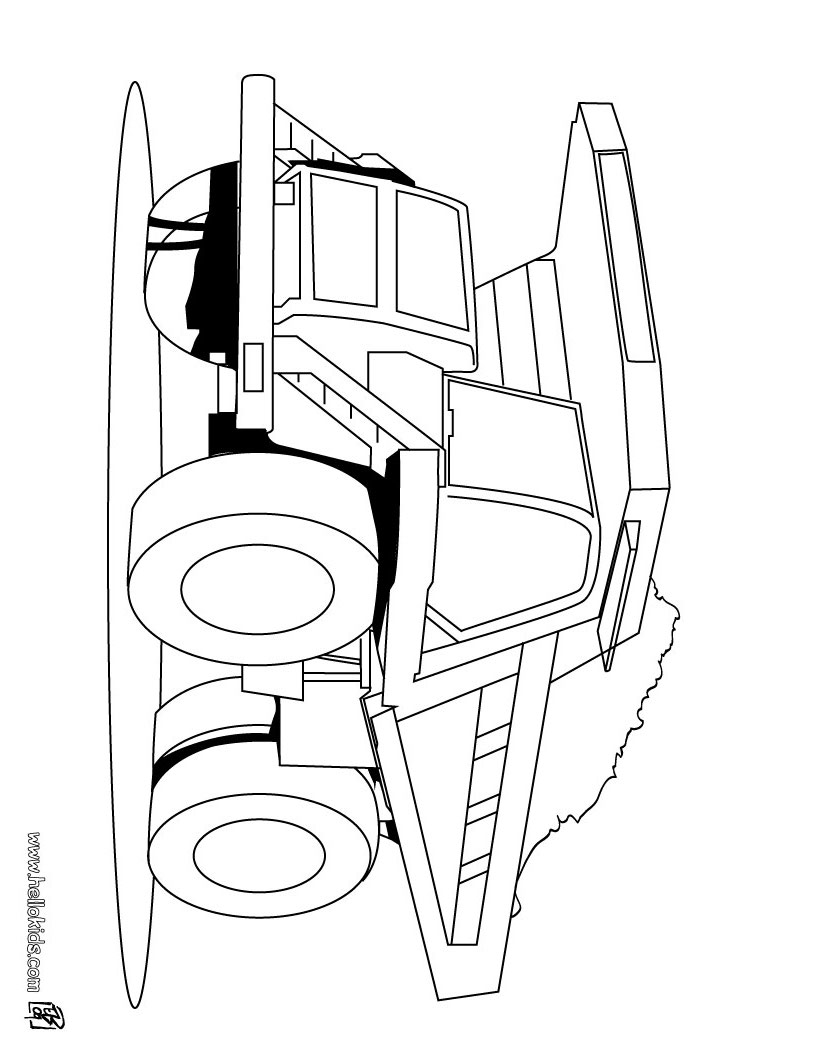 TRUCK coloring pages - Heavy Dump truck