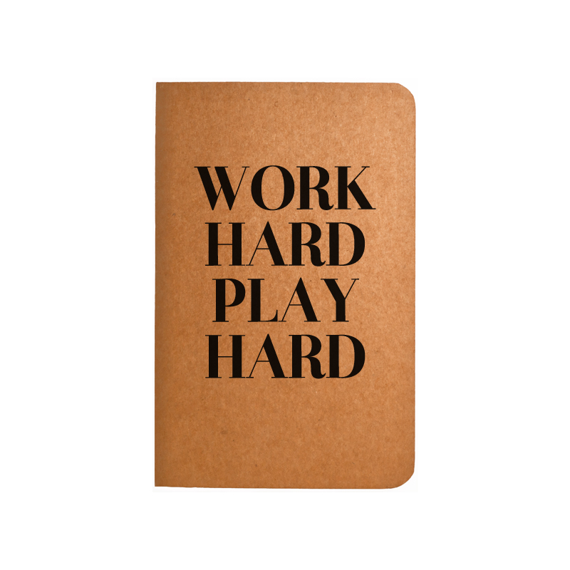 monedge | Work Hard Play Hard - Handmade Notebook | Online Store ...
