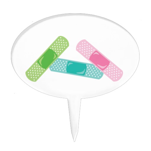 Band Aid Cake Toppers, Band Aid Cake Picks & Decorations