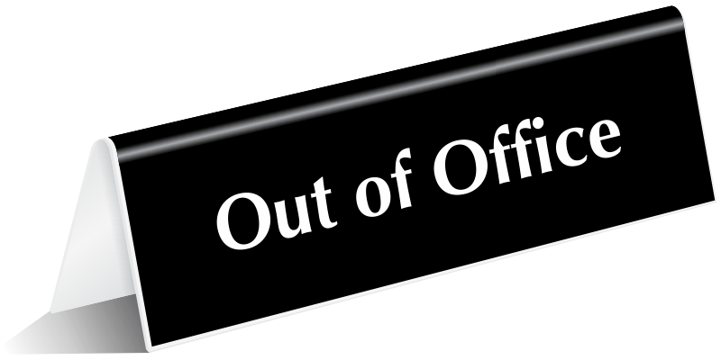 Out of Office Signs - Office Sliding Signs, Please Knock Signs