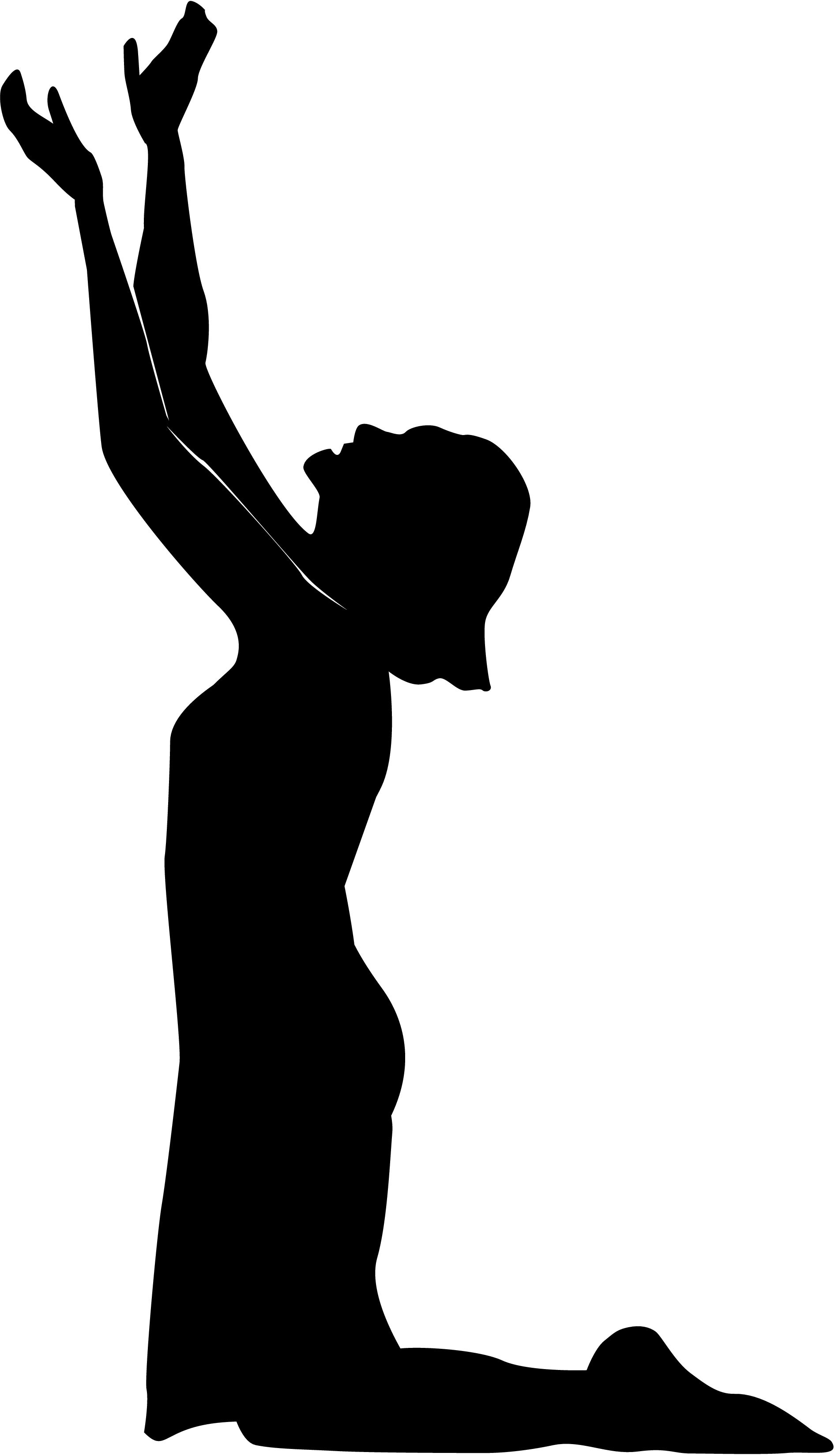 woman worshiping silhouette | Creative Church | Pinterest