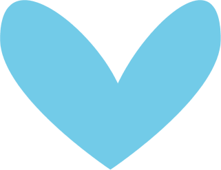 Modern Blue Heart Clip Art - Modern Blue Heart Image