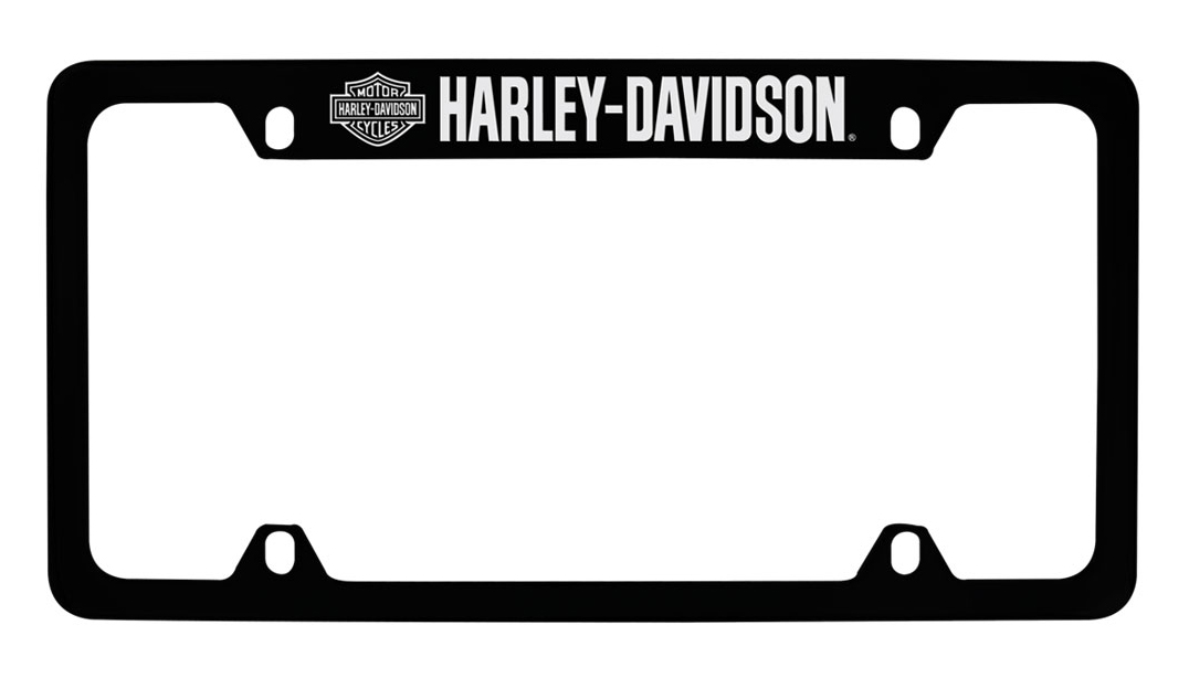 HDLFZK18-U - Harley-Davidson® Black Bar Font with B&S Top License ...