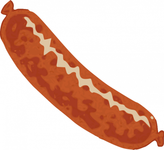 Sausage vector drawing | Public domain vectors