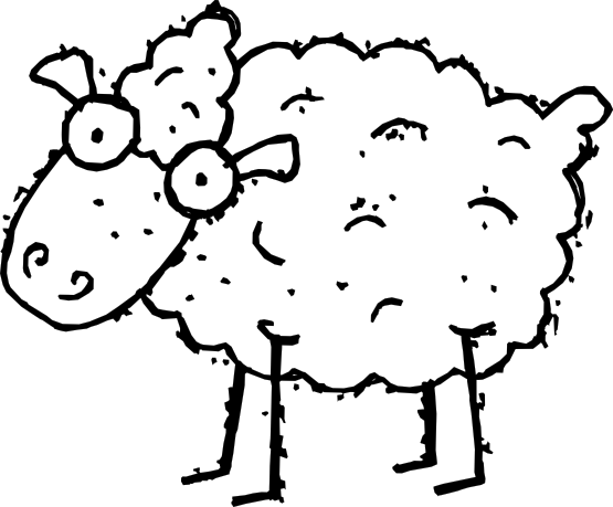 Sheep Clip Art Black And White - ClipArt Best
