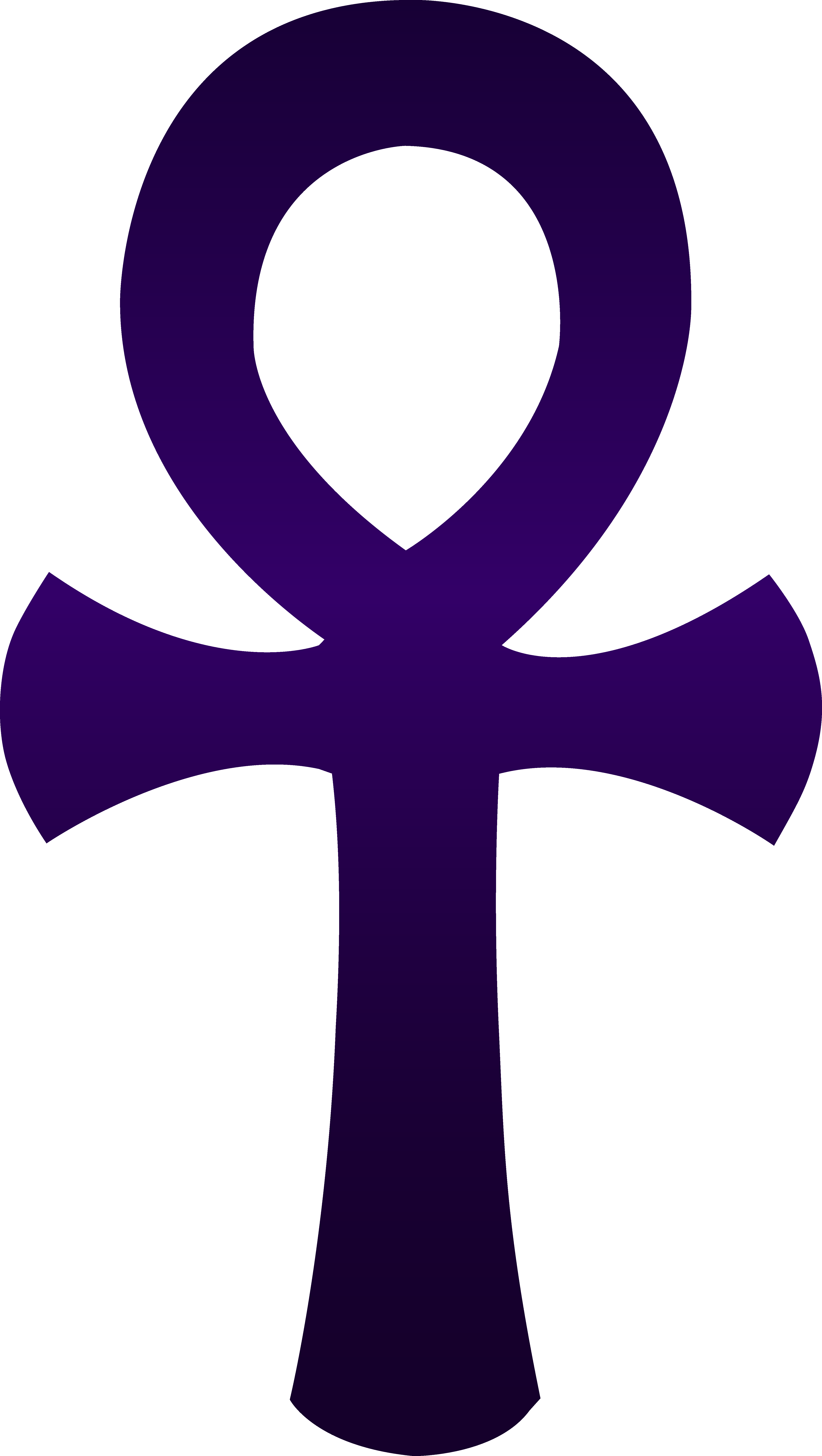 Violet Egyptian Ankh Symbol - Free Clip Art