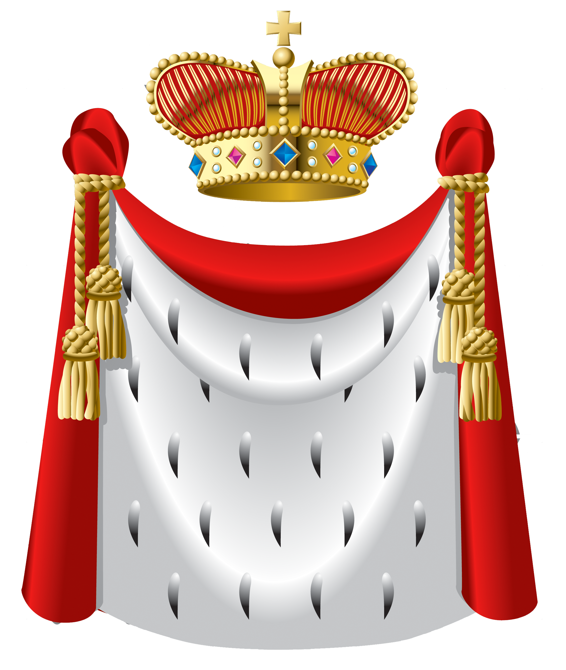King Crown and Cape PNG Clipart