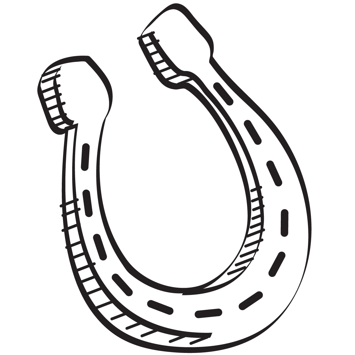 Trends For > Double Horseshoe Clip Art