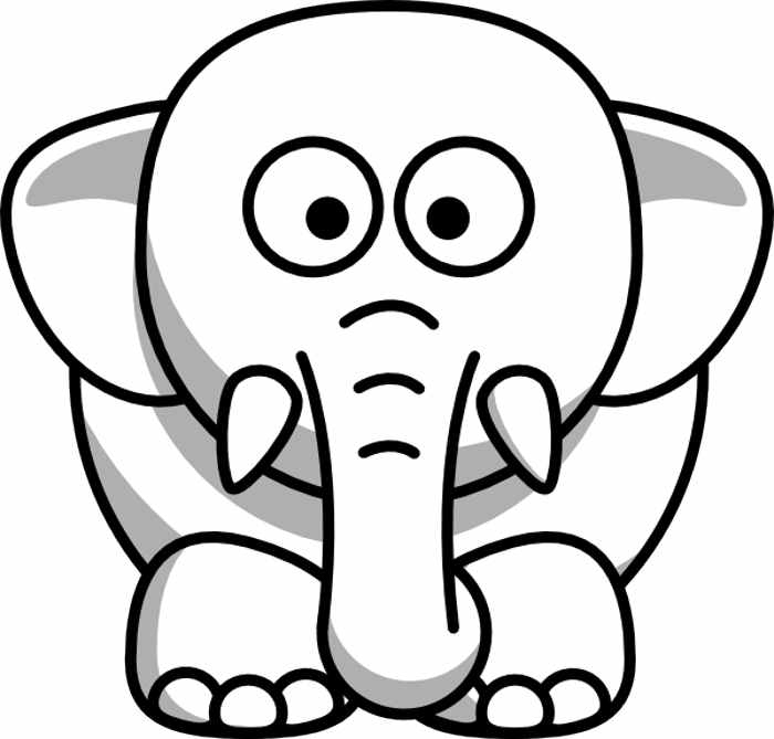 Elephant Outlines - Cliparts.co