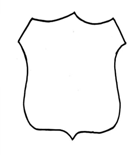 a police badge Colouring Pages (page 3)