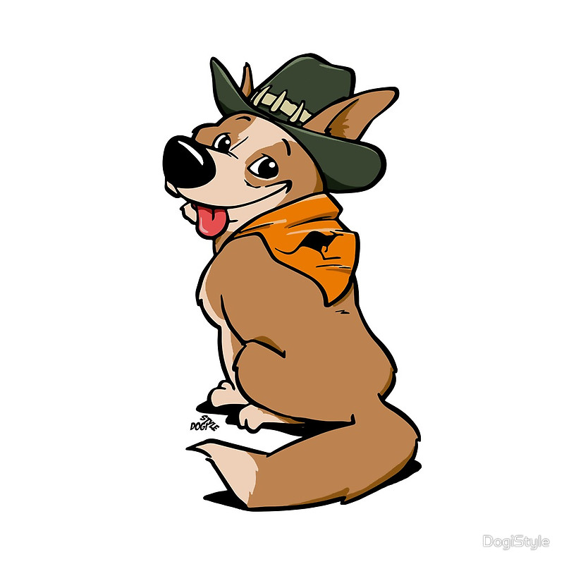 Australian cattle dog cartoon" Throw Pillows by DogiStyle | Redbubble
