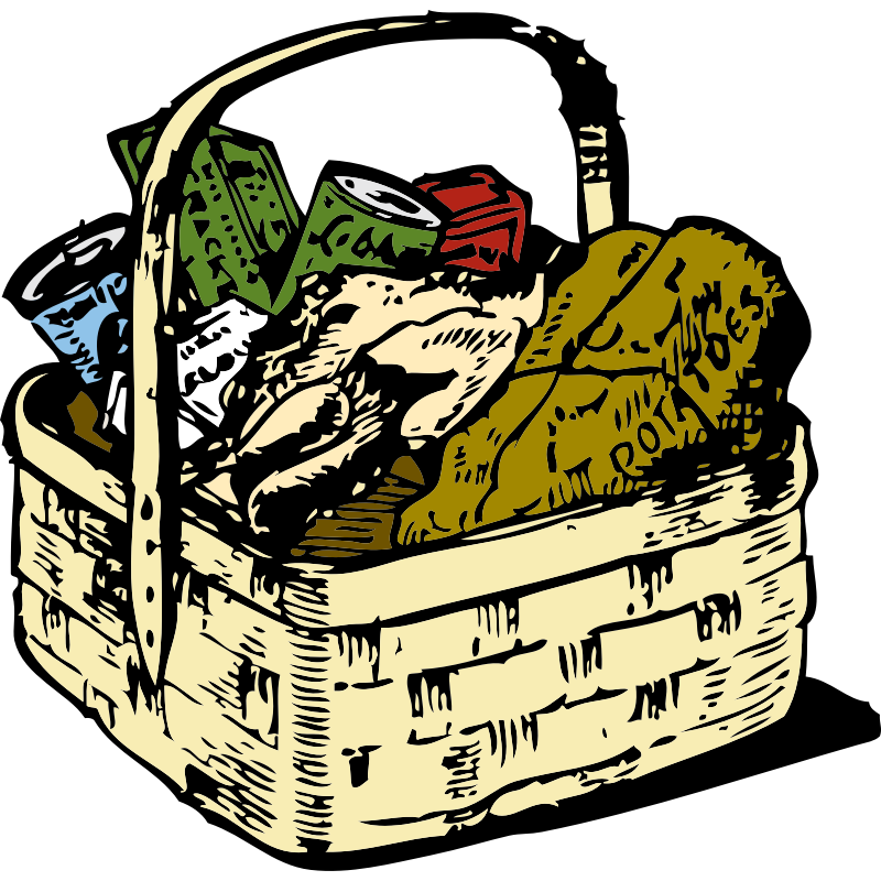 Clipart - food basket