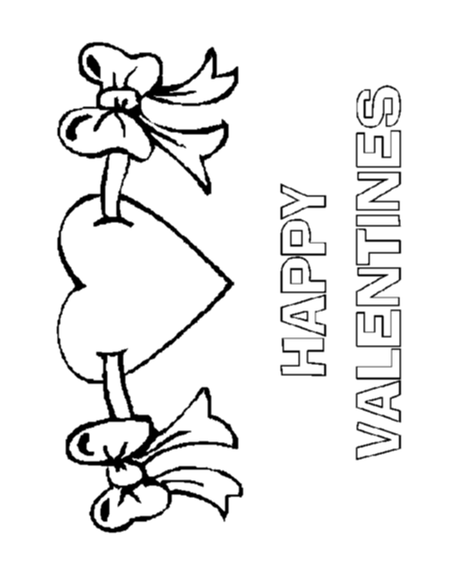 Valentine's Day Cards Coloring Pages - Happy Valentine's Day ...