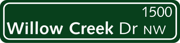 Green Street Sign small clipart 300pixel size, free design ...