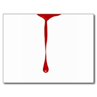 Dripping Blood Postcards & Postcard Template Designs | Zazzle