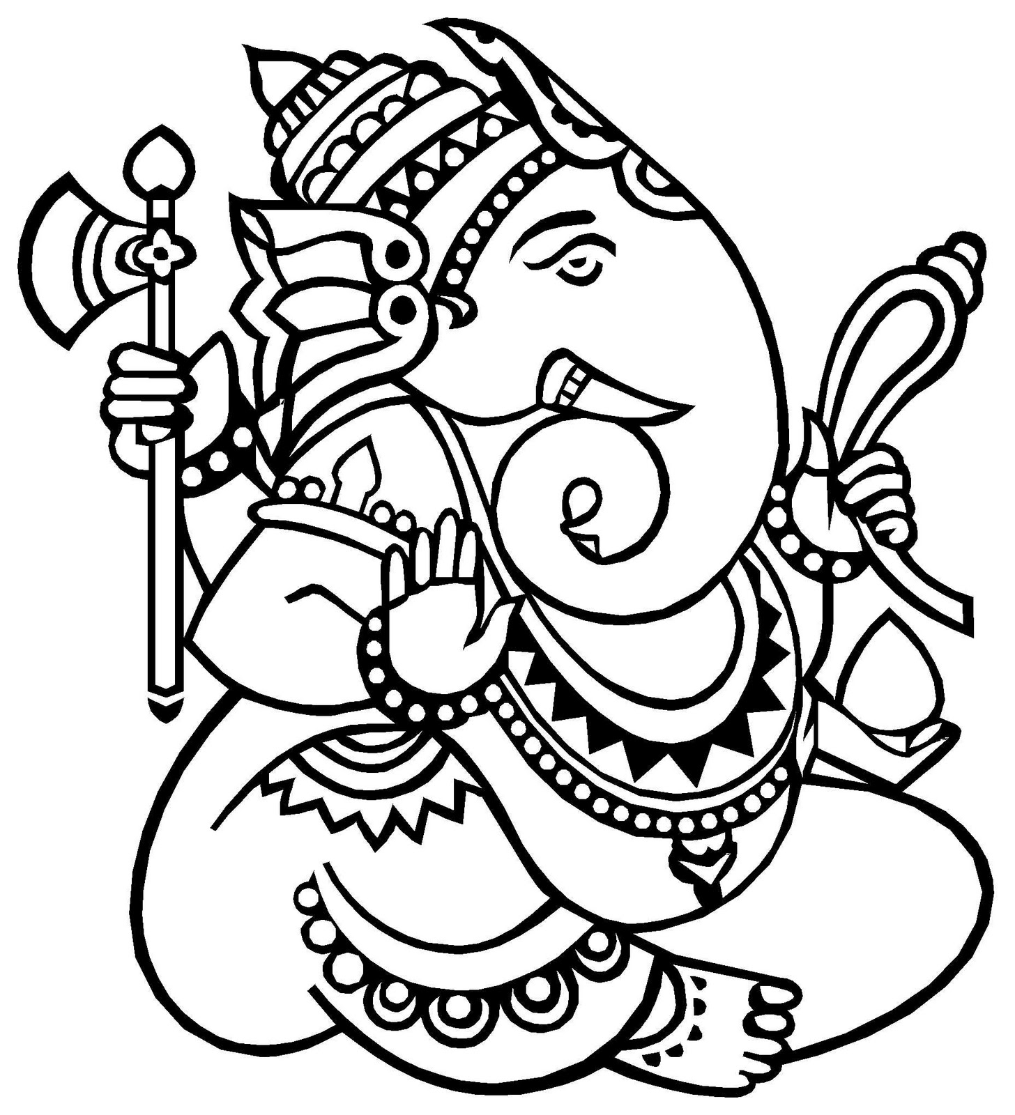 Simple Ganesha Drawing For Kids - Gallery