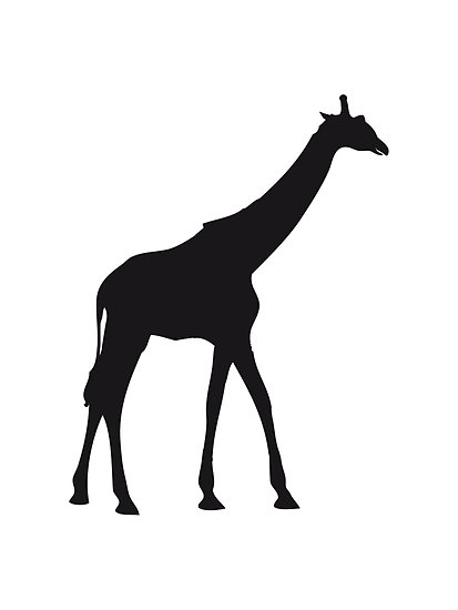 Giraffe outline shadow go design" by Style-O-Mat | Redbubble