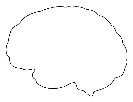 Brain pattern. Use the printable outline for crafts, creating ...