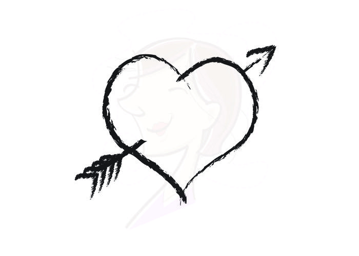 Heart Rustic Frames Digital Clipart Border Hand Drawn Arrow Clip ...