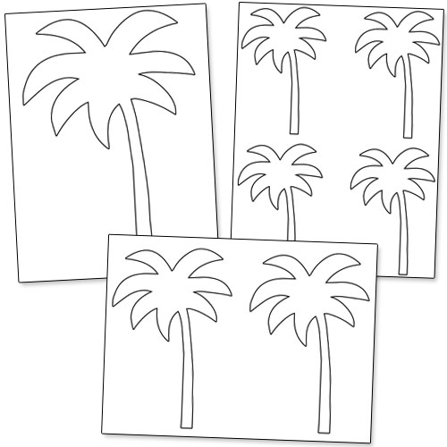 Printable Palm Tree Template