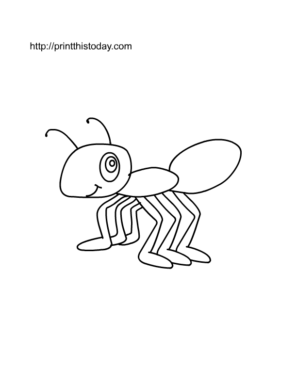 Ant coloring page, ant coloring page - Drawing Kids