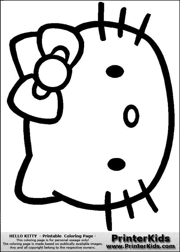 Hello Kitty Color Book Sheet(#10708)