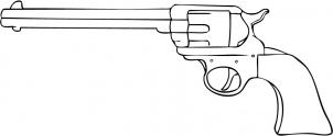 Drawing Printout: How to Draw a Cartoon Gun