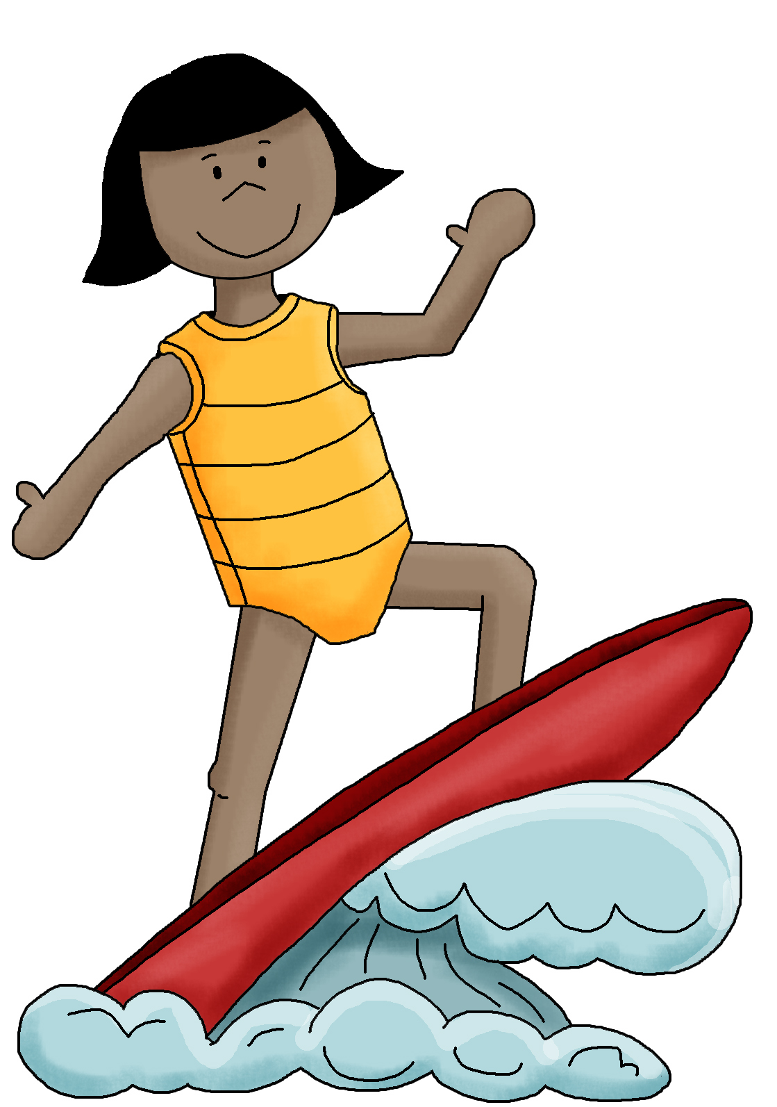 Images For > Hawaiian Surfer Clipart