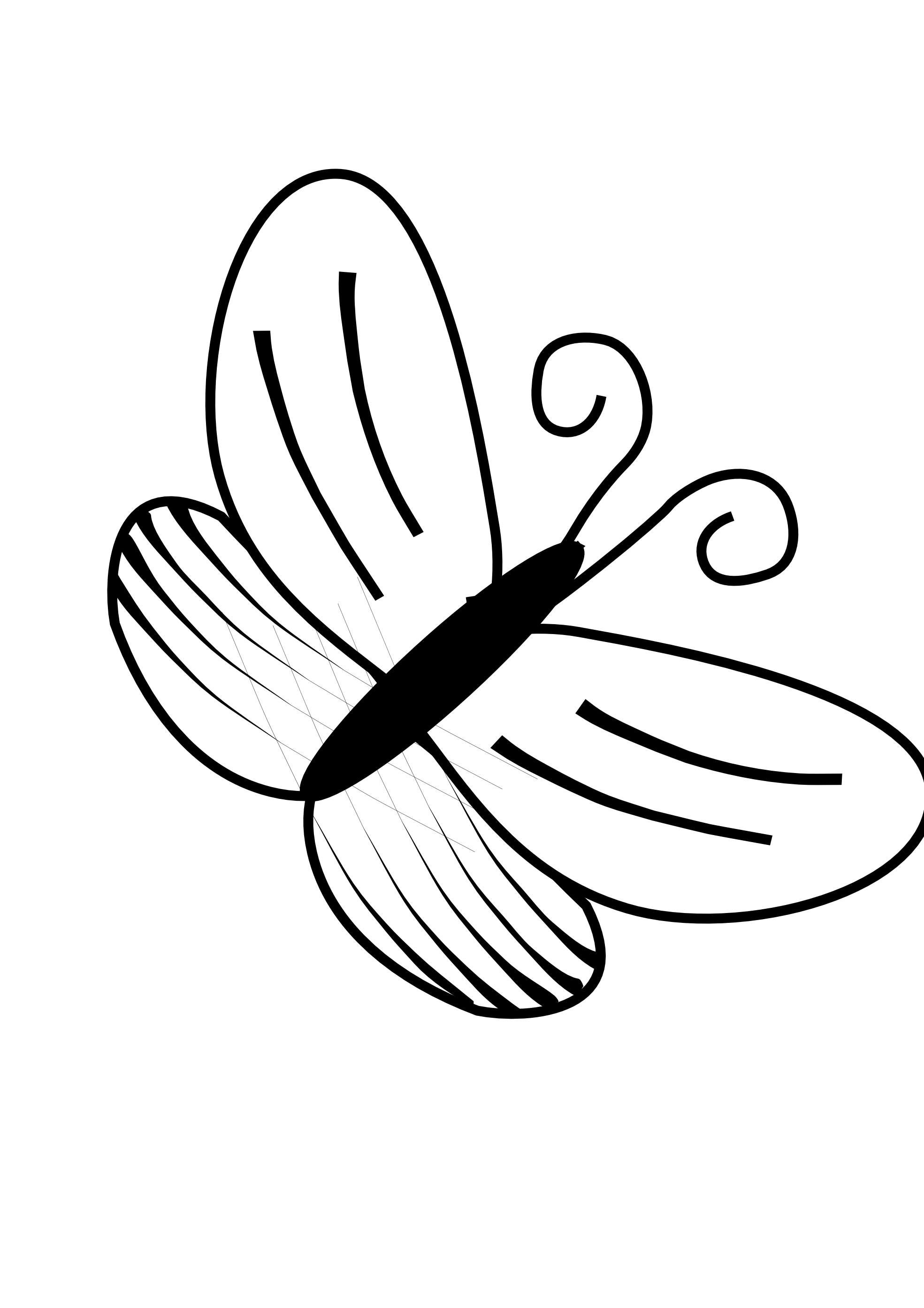Butterfly Line Drawing - ClipArt Best