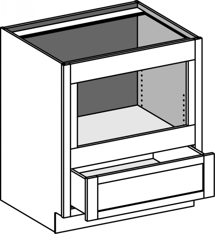 Base Built In Under-Counter Microwave Cabinet - The Cabinet Joint